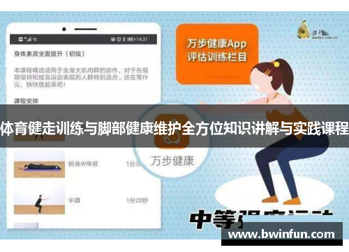 体育健走训练与脚部健康维护全方位知识讲解与实践课程